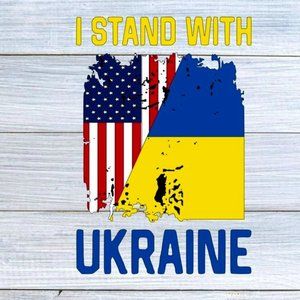 Fundraising Show your support for Ukraine Vinyl Decal